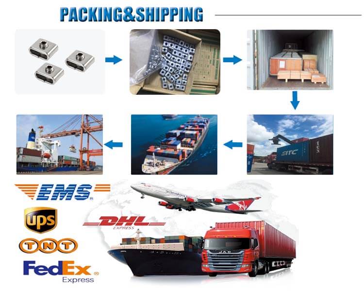 stainless steel banding buckles packaging