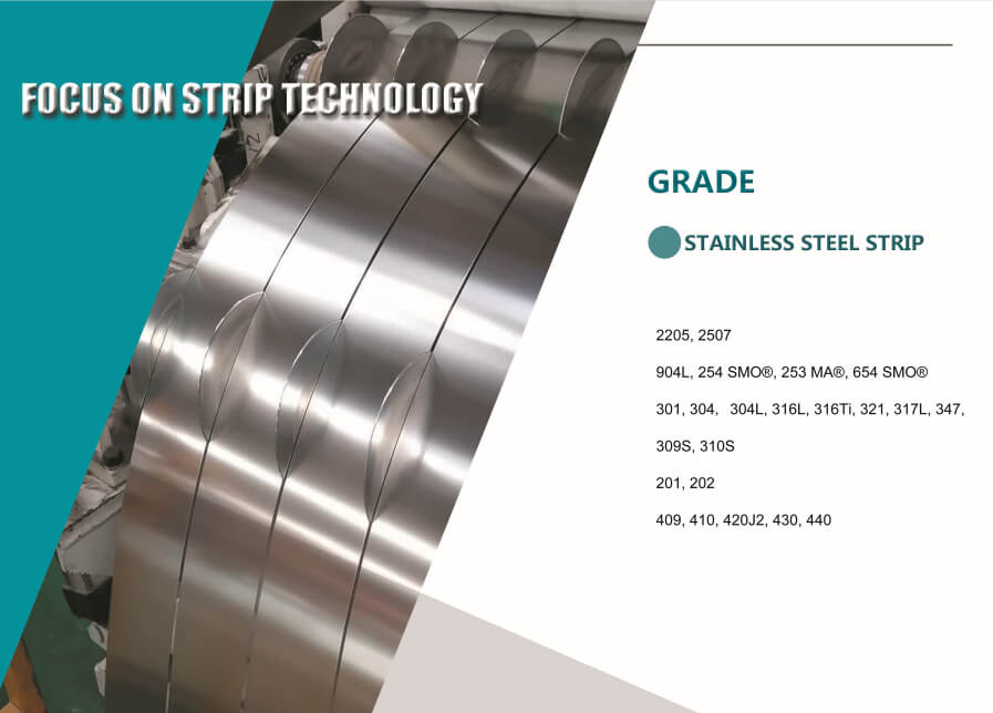 what are stainless steel strips grades